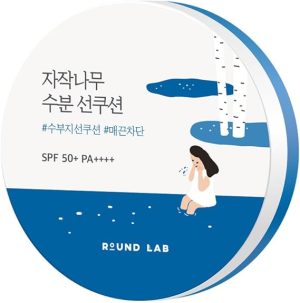 ROUND LAB Birch Sap Moisturizing Sun Cushion SPF 50+ PA++++ 15g