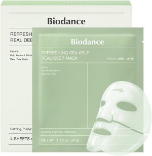 Biodance – Refreshing Sea Kelp Real Deep Mask 1 Box, 34g*4ea