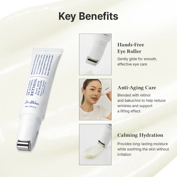 Dr. Althea – Retinol Flat Iron Eye Roller, 25ml