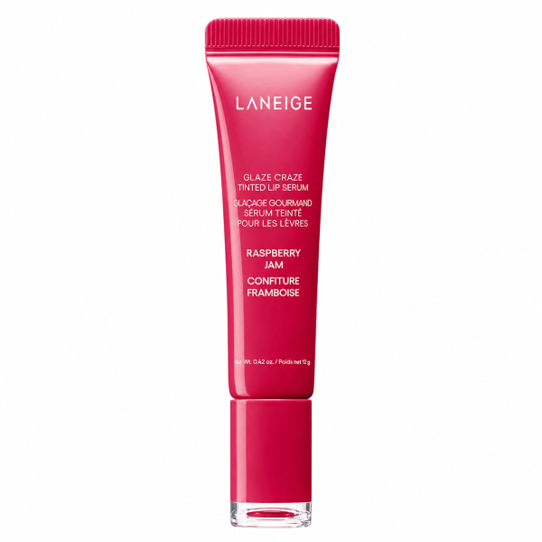 LANEIGE – Glaze Craze Tinted Lip Serum (Raspberry Jam), 12g