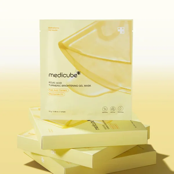 Medicube – Kojic Acid Turmeric Brightening Gel Mask, 28g, 1 piece