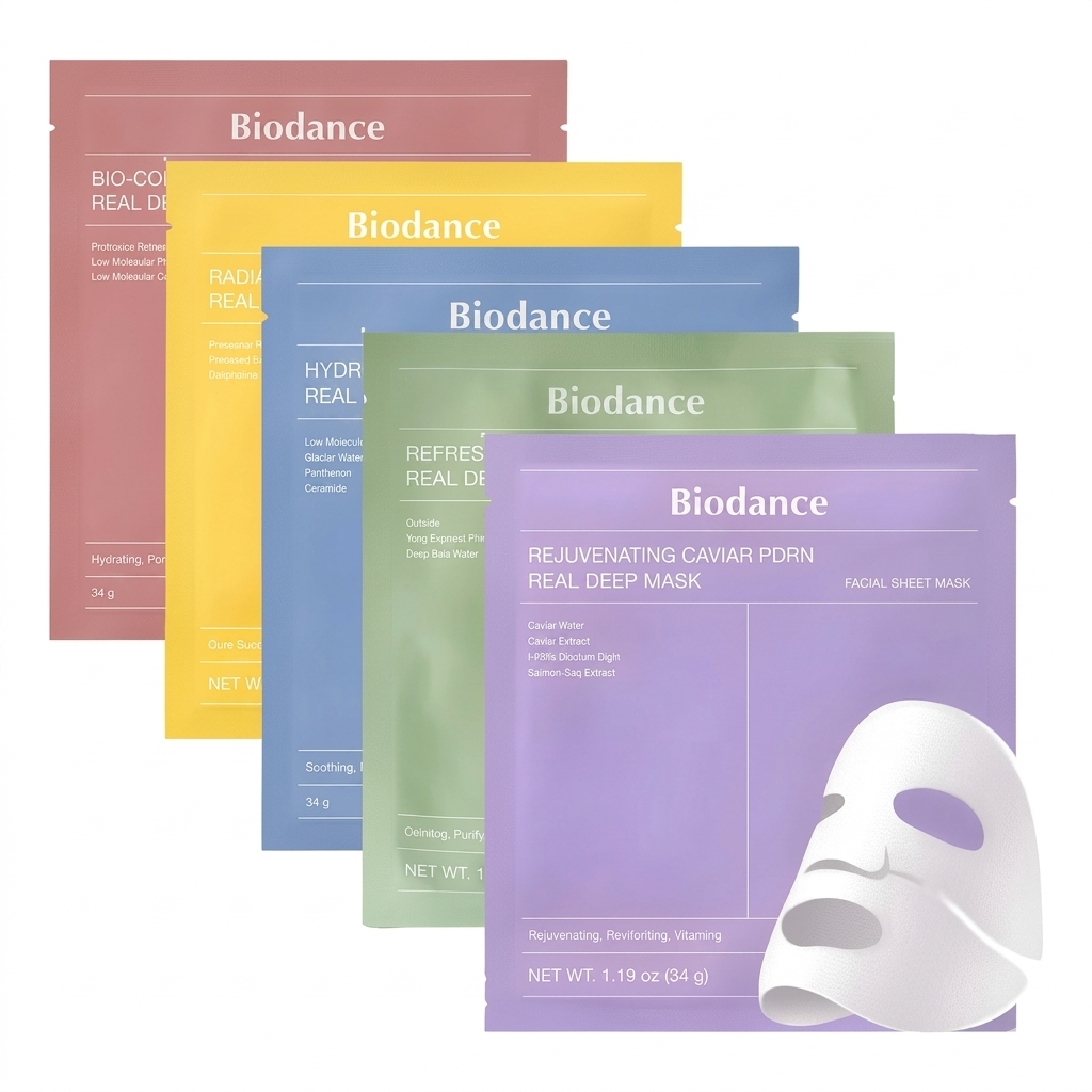 pack mascaras biodance Biodance Hydrogel Masker Rainbow Set